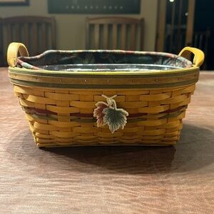 EUC Longaberger Larger Basket with Extra Insert